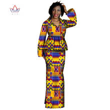 Novo conjunto de saia africana de painel 2020, roupas africanas plus size bazin top e saia tradicional roupa africana wyacima 2024 - compre barato