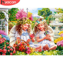 HUACAN Diamond Painting Kits Portrait Children Diamond Mosaic Garden Cross Stitch Home Art Children's Room Decor 2024 - buy cheap