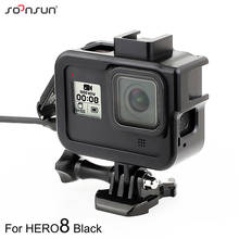 SOONSUN Aluminum Alloy Protective Border Frame Housing Case Shell Cover Mount for GoPro Hero 8 Black Camera Go Pro Accessories 2024 - buy cheap