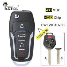KEYECU 433MHz 4D82 Chip FCC: CWTWB1U766 Upgraded Flip Folding 3+1 4 Button Remote Key Fob key for Subaru Forester Impreza WRX 2024 - buy cheap