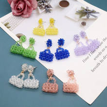 Hollowout Earrings Retro Popular Elegant Luggage Weaving Stud Jewelry Sweet Accessories 2024 - buy cheap