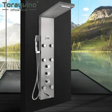 Torayvino Bathroom Shower Faucet Temperature Digital Display Shower Panel Body Massage System Jets Tower Shower Column Mixer Tap 2024 - buy cheap