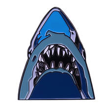 Jaws Movie Poster Pin Steven Spielberg Fans Classics Collection 2024 - buy cheap