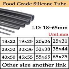 2m I.D 1~65mm Food Grade Black Silicone Rubber Hose Heat Resistant Aquarium Flexible Silicone Tube Silica Gel Hose 2024 - buy cheap