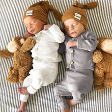 2PCS Winter Newborn Toddler Baby Boys Girls Clothes Long Sleeve Solid Tops+Pants Pajamas Sleepwear Outfits Sets roupa de bebe#p4 2024 - buy cheap