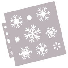 2pc Cake Stencil Snowflake Painting Template DIY Walls Scrapbooking Diary Stamp Album Coloring Embossing Decoration Reusable 2024 - buy cheap