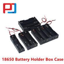 Plastic Standard Size AA/18650 Battery Holder Box Case Black With Wire Lead 3.7V/1.5V Clip 2024 - buy cheap