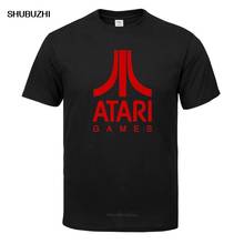 ATARI games, Модная уникальная Классическая хлопковая Мужская футболка с круглым вырезом и коротким рукавом, Мужская брендовая футболка, мужская летняя хлопковая футболка 2024 - купить недорого