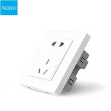 Aqara-Interruptor de pared ZiGBee, Control de luz inteligente Original, enchufe a través de la aplicación de teléfono inteligente, Control remoto inalámbrico 2024 - compra barato