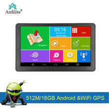 Anfilite-navegador GPS con cámara trasera para coche, pantalla capacitiva de 7 pulgadas, DDR, 768M ROM, 16GB, Android 4.4.2, WIFI, para camión 2024 - compra barato