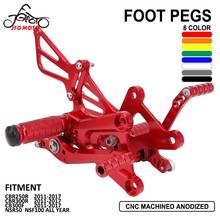 Adjustment Adjustable Motorcycle Footrests Alloy Rear Footpeg Foot Rests For HONDA CBR250R CBR300R CB300F 2011-2017 NSR50 NSF100 2024 - buy cheap