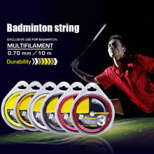 Cuerda de raqueta de bádminton reutilizable, nailon duradero, ultifilamento para entrenamiento de raqueta, accesorios para raqueta de Bádminton 2024 - compra barato