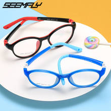 Seemfly Anti Blue Light TR90 Kids Glasses Children Boy Girls Computer Goggle Spectacle Eyeglasses Plain Mirror Soft Eyewear New 2024 - buy cheap