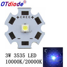 LED CREE 3535 de 1-3W, linterna de luz blanca fría 10000K 20000K, Chip de alta potencia, XP-E LED en lugar de CREE XPE, 10 Uds. 2024 - compra barato