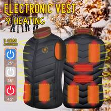 9 Areas Men Heated vest Smart heating Cotton Vest USB Infrared Electric Heating Vest Women Outdoor Thermal Winter Warm Jacke 2024 - buy cheap