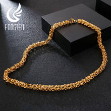 Fongten Simple Punk Link Chain Male Necklace Stainless Steel Long Wholesale Cheap Mens Necklaces Fashion Jewelry 2020 2024 - buy cheap