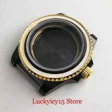 Top PVD Plated 40mm Watch Case Gold Bezel with Sapphire Glass Fit ETA 2836 MIYOTA Movement 2024 - buy cheap