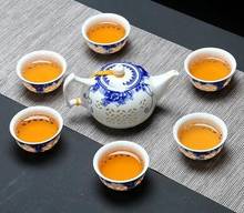 Сине-белый изысканный керамический чайник чайная чашка фарфоровый китайский чайный набор кунг-фу чайный набор Посуда для напитков 2024 - купить недорого