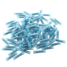 100 pcs Terminal insulated crimp electrical connector Nylon Booting thermo retractable blue 2024 - buy cheap