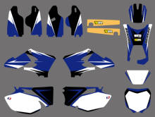 Calcomanías de fondo de gráficos de equipo nuevo, Bule, para WR250F WR450F WRF 0500 250 450 2005, 2006, 2024 - compra barato