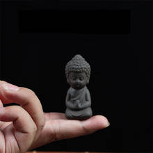Zen Tea Tray Home Decor Mini Buddha Statue Tea Pet Garden Accessories Ceramic Figurine Feng Shui Sculpture Meditation Miniatures 2024 - buy cheap