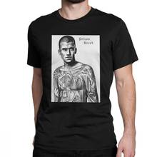 Camiseta de Michael Scofield Prison Break para hombre, camisetas de moda de manga corta con cuello redondo, camisetas de algodón, ropa de calle 2024 - compra barato