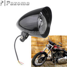 Motorcycle 5.75" Visor Headlight For Harley Sportster Softail Dyna FXD Breakout Custom 5-3/4" LED Bullet Headlamp 2024 - buy cheap