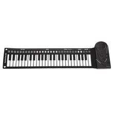 Multi Style Electronic Keyboard Musical Instrument Toys With Speaker 49 Keys Flexible Folding Music Roll-Up Piano Recording Gift 2024 - buy cheap