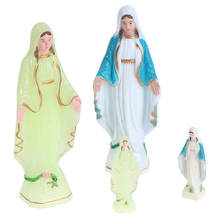 Catholic Virgin Mary Statue Figure Handmade Figurine Religious Gift Xmas Desktop Home Decorative Ornaments 2024 - buy cheap