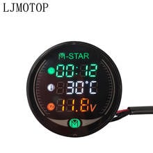 Hot Motorcycle Voltmeter Clock Thermometer Digital Display Meter Sensor For DUCATI Hypermotard 796 821 939 950 1100 ST4S 748 900 2024 - buy cheap