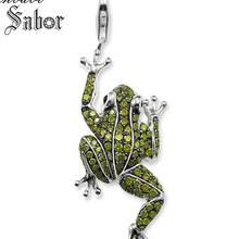 Pendant Frog Green Eva For Women Classic Gift Key Chain Jewelry silver color Pendants Fit Link Fashion Necklace thomas 2024 - buy cheap