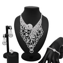 Conjunto de joias de moda com pingentes estilo africano, colar, pulseira, brincos, conjunto de joias douradas estilo dubai, femininas, festa de casamento 2024 - compre barato