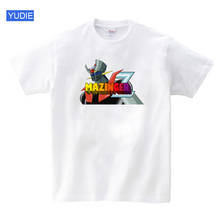 Футболки Mazinger Z детская футболка детские футболки для мальчиков с аниме «Старый Классический Манга», «робот» футболка с короткими рукавами для малышей 2024 - купить недорого