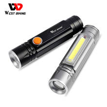 WEST BIKING USB Rechargeable Bike Light 4 Modes 350 LM Flshlight Lamp Zoom Cycling Caming Fishing Torch Front Light For Bicycle 2024 - buy cheap