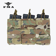 FMA Triple Molle 556 Magazine Pouch Tactical Military Pouches MOLLE Vest Trigeminy Storage Bag Free Shipping 2024 - buy cheap