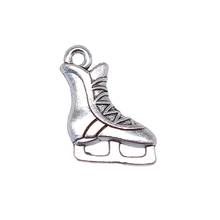 WYSIWYG 10pcs 17x12mm 2 Colors Antique Silver Color Antique Bronze Plated Skate Charms Shoe Skate Charms 2024 - buy cheap