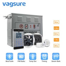 240 Or380V 9KW CE Auto Drain Shower Steam Sauna Bath Generator Steam Room Screen Display control, Sauna rooms, bathroom Sauna (8-12 cubic meter), solid wood, 60 degree, 3 people 2024 - buy cheap