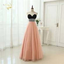 Sexy Low Cut Prom Gown Vestidos Sweetheart Beading Crystal Tulle Evening Gown A Line Formal Long Evening Dresses 2021 New OL3356 2024 - buy cheap