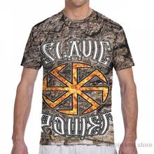 Camiseta Slavic Power Kolovrat Symbol Little Sun para hombre y mujer, ropa con estampado de moda para niña, camisetas de manga corta 2024 - compra barato