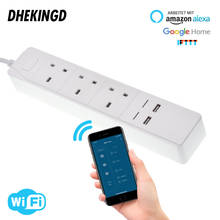 Smart Power Strip WiFi Surge Protector UK Plug Socket Outlets Homekit 1.8M Extension Cord for Alexa Echo Google Assistant 2024 - buy cheap