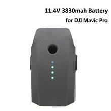 Bateria para drone dji mavic pro, 11.4v, 3830mah, li-polímero, recarregável, bateria de vôo inteligente, acessórios para drones 2024 - compre barato