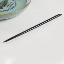 Palillos chinos tradicionales de la vendimia de madera Natural de ébano negro hechos a mano palillos japoneses étnicos para los accesorios del pelo 2024 - compra barato