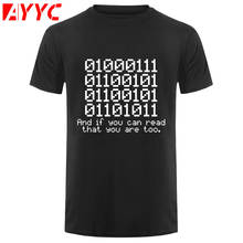 AYYC 0100 футболка с изображением двоичного кода Geek Nerd технологические вычисления со слоганом подарок Забавный подарок 123 футболки модные мужские футболки с круглым вырезом Топ 2024 - купить недорого