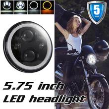 5.75"inch LED High Efficiency Lightweight Headlight Black For Harley Sportster 1200 XL1200L Motorcycle, LED Projector Headlight 2024 - buy cheap