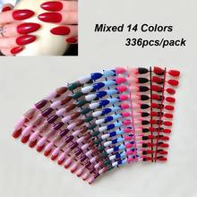 Wholesale Full Color Fake Nails Art Nail Tips Press on False with Designs Coffin Nail Manicure Nails for Extension&Protection 2024 - buy cheap