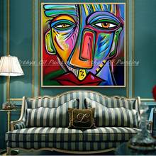 Arthyx Hand Painted Colorful Abstract Cartoon Oil Painting On Canvas Famous Paintings Wall Art Picture For Hotel Home Decoration 2024 - buy cheap