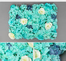 40CMX60Cm Artificial Flower Silk Rose Champagne Decorative Flower Wall Romantic Wedding Background Decoration 2024 - buy cheap