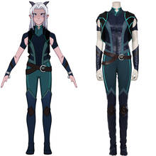 The Dragon Prince-Rayla Cosplay Costume Vest Pants Outfits Halloween Carnival Suit 2024 - buy cheap