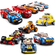 Speed Champion Racing Car City Vehicle Super Sports Car Moc Racer Model Building Blocks Bricks Construction toys For Boy 2024 - buy cheap