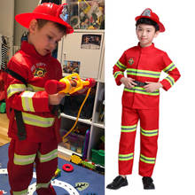 Anime Halloween Costume Cosplay Fireman Uniform Christmas Birthday Gift for Kid Boy Girl Role-play Carnival Fancy Suit Firefight 2024 - buy cheap